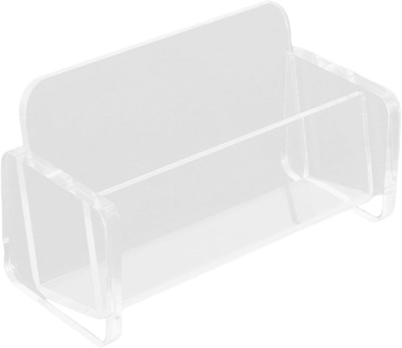 Clear Acrylic Business Card Holder Stand Office Desk Name Card Organizer Display - Image 1