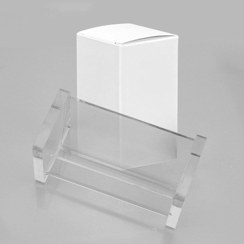 Clear Acrylic Business Card Holder Stand Office Desk Name Card Organizer Display - Image 4