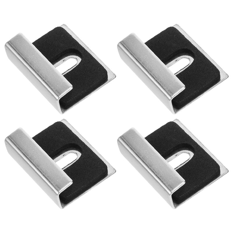 8 pcs Metal Mirror Clips Heavy Duty Mirror Holder Kit for Wall Mounting Frameless Mirrors Glass Tile Hangers and Picture Frames Hanger - Image 5