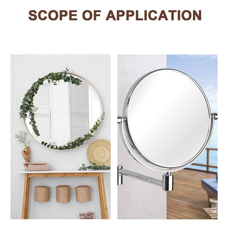 8 pcs Metal Mirror Clips Heavy Duty Mirror Holder Kit for Wall Mounting Frameless Mirrors Glass Tile Hangers and Picture Frames Hanger - Image 4