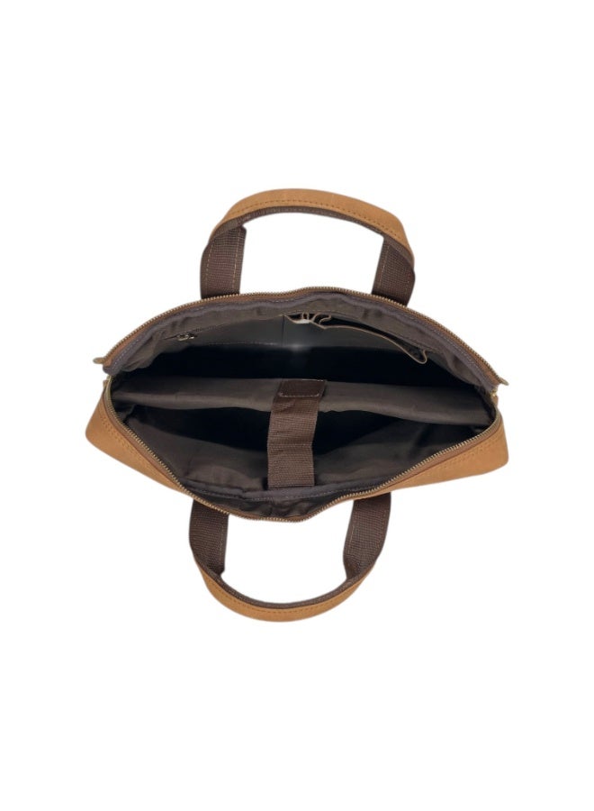 LAVERI LEATHER LAVERI Laptop Bag for Men - Leather Messenger Bag for Office - Fits up to 13.5 Inch Laptop - Shoulder Bag with Multiple Compartments - Executive Leather Bag for Work/Travel/Casual - 2817Z - Image 5