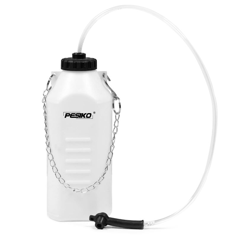 PESIKO 1L Brake Bleeder Bottle One Person Brake Fluid Bleeding kit with 24 inch Tube and Rubber Connector for Collect Brake Fluid