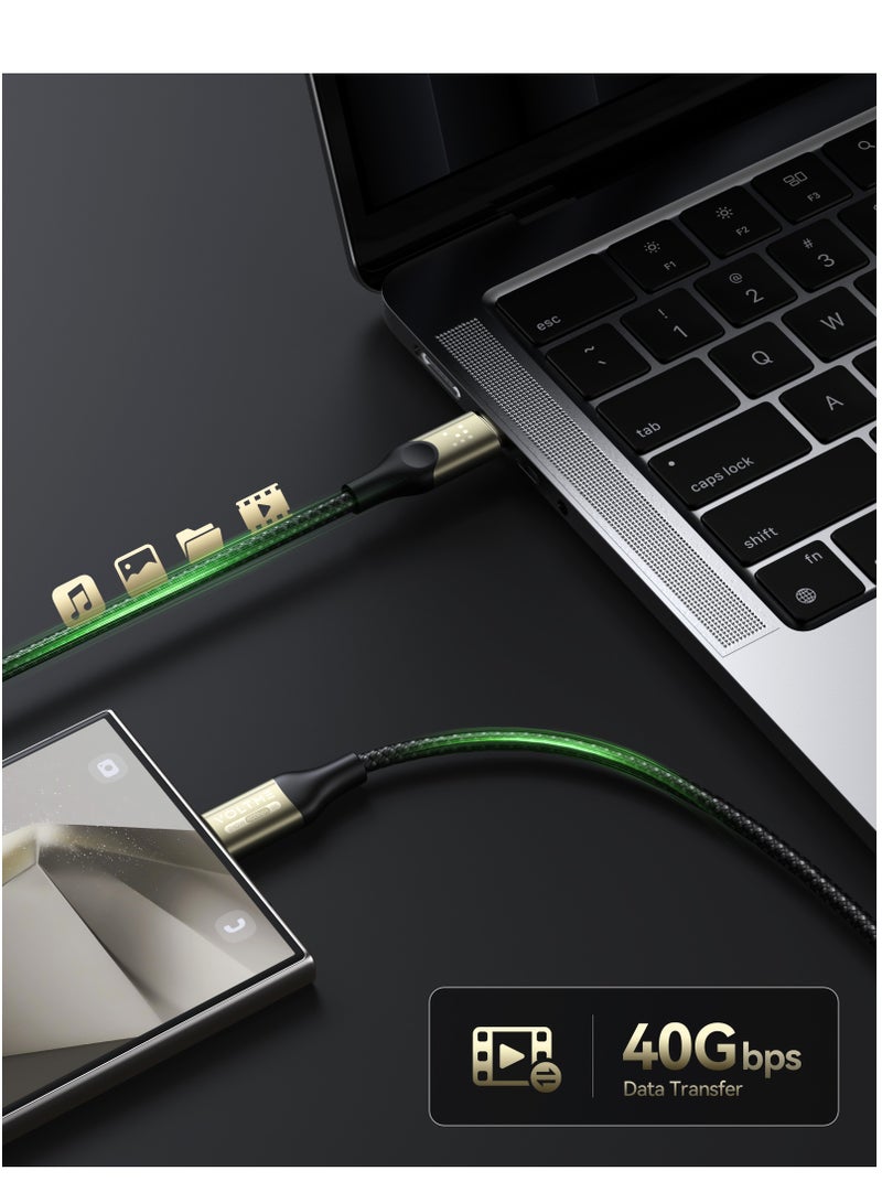 VOLTME 240W High-Speed ​​USB-C to USB-C Cable 1.2m - USB-IF Certified, Braided Type-C Cable with PD 3.1 Fast Charging, 40Gbps Data Transfer, 8K/6K/5K Video at 60Hz and 4K at 144Hz, Thunderbolt 4 / USB4 Compatible - Works with iPhone Air, iPhone 17 / 17 Pro / 17 Pro Max, iPhone 16 / 15 / 14 / 13 / 12 All Versions, iPad Pro / Air, MacBook Pro / Air, Samsung Galaxy S25 / S24 / S23 / S22, Note 20 / 10+, Google Pixel, Apple Watch, AirPods Pro, Steam Deck, SSDs, Docking Stations and More - Image 5