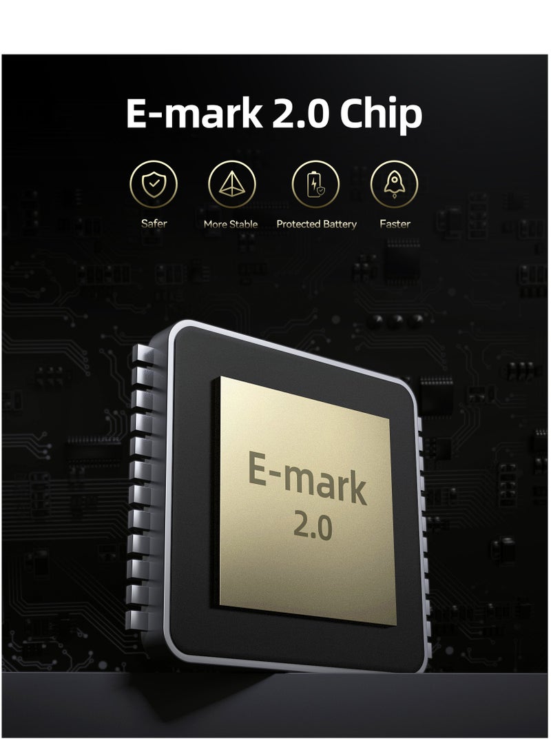 VOLTME 240W High-Speed ​​USB-C to USB-C Cable 1.2m - USB-IF Certified, Braided Type-C Cable with PD 3.1 Fast Charging, 40Gbps Data Transfer, 8K/6K/5K Video at 60Hz and 4K at 144Hz, Thunderbolt 4 / USB4 Compatible - Works with iPhone Air, iPhone 17 / 17 Pro / 17 Pro Max, iPhone 16 / 15 / 14 / 13 / 12 All Versions, iPad Pro / Air, MacBook Pro / Air, Samsung Galaxy S25 / S24 / S23 / S22, Note 20 / 10+, Google Pixel, Apple Watch, AirPods Pro, Steam Deck, SSDs, Docking Stations and More - Image 4