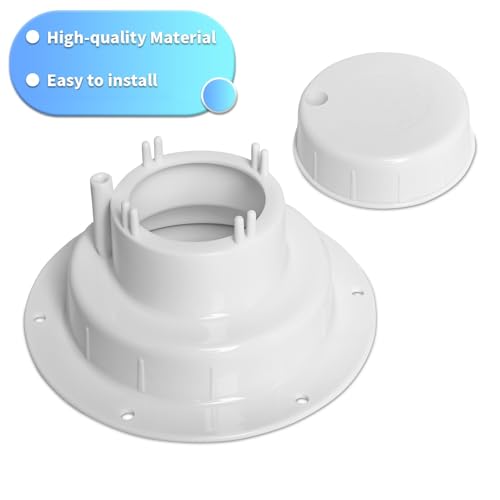 luxlead RV Plumbing Vent Caps - Camper Vent Cap Replacement Kit for 1 to 2 3/8 Inch Pipe - White (2 Pack) - Image 3
