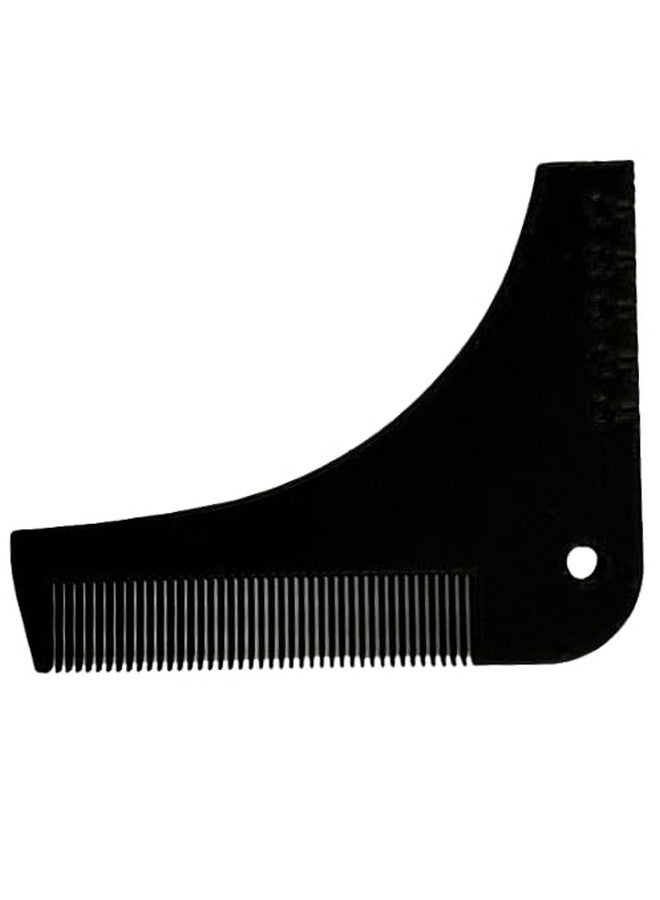CERO ® 3D Printed Large Wide Tooth Fade Beard Hair Comb and Most Hair Types (Black PLA Plastic) - Image 1
