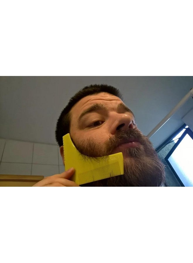 CERO ® 3D Printed Large Wide Tooth Fade Beard Hair Comb and Most Hair Types (Black PLA Plastic) - Image 2