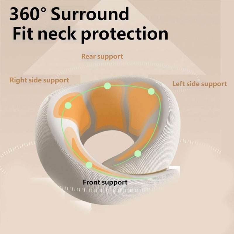 ordinarYone Memory Foam Neck Pillow for Travel and Office with Ergonomic Design and Breathable Fabric Head Pillow - Image 4