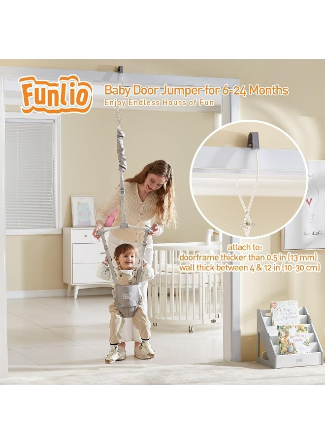FUNLIO Baby Door Jumper - Gray - Image 2