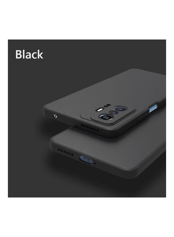 IAF Xiaomi 11T Silicone Case Silky-Soft Touch Full-Body Protective Case, Shockproof & Protection for Each Lens Cover Case For ( Xiaomi 11T, Black) - Image 2