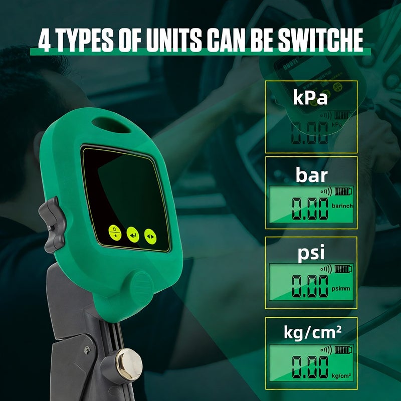DY19 Inflator Pump Portable Car Air Compressor Motorcycles Bicycle Tyre Inflator Intelligent Digital Display Tire Pressure Tester - Image 4