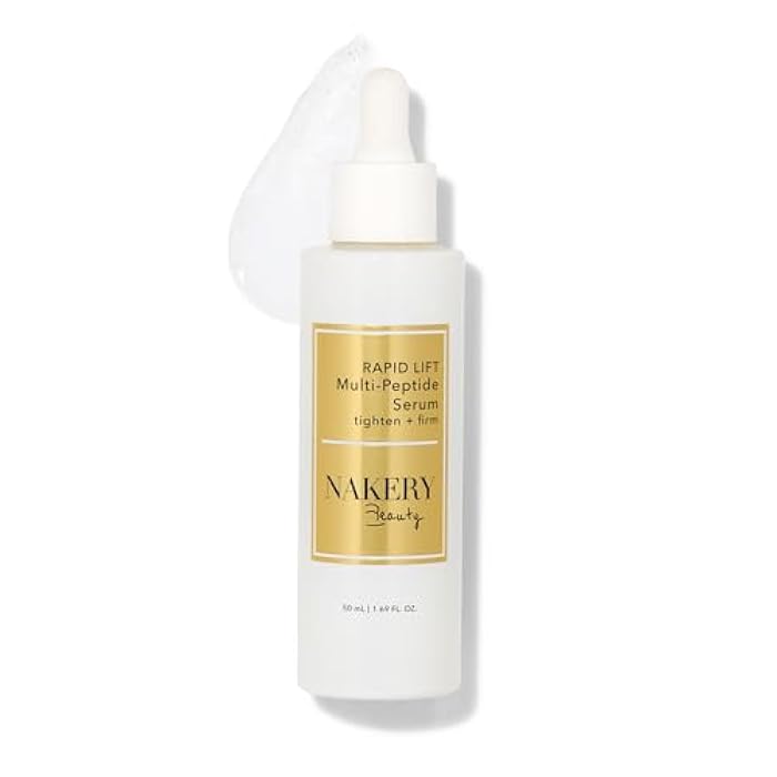 Nakery Collagen Peptide Serum for Women - Rapid Lift Face Serums for Anti Aging Face Tightening and Lifting - Multi Peptides Collagen Serum for Face & Crepey Skin to Firm Wrinkles & Sagging Skin - Image 1