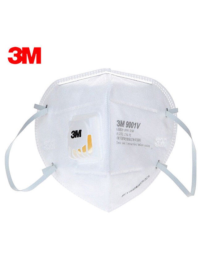 3M 9001V 1Pcs Particulate Respirator KN90 Masks with Breathing Valve Aganist PM2.5 Smog-proof Dust-proof