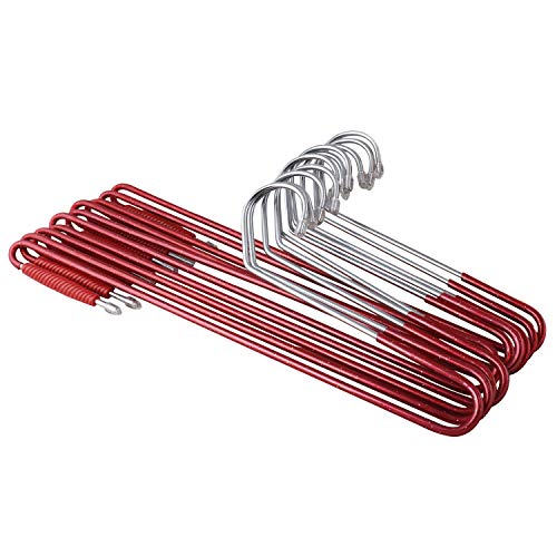 ROLLYWARE Stainless Steel Saree Hanger with Lower Band Lock - (10 Pieces Hanger) - Image 1