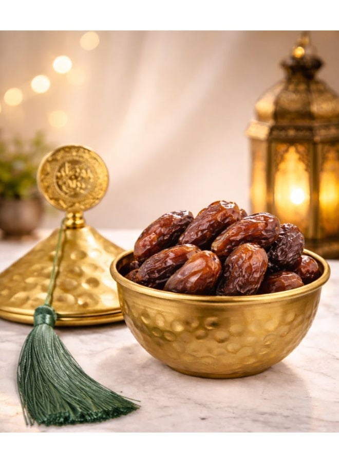 Luxury Ramadan Gold Dates Bowl with Lid – Decorative Serving Dish for Majlis & Coffee Table - Image 4