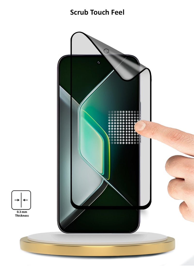 Wtech Infinix GT 30 Pro 5G 2025 Premium Nano Ceramic Full Glue Full Cover Matte Flexible Screen Protector (MSCNMN) - Clear/Black  - Image 4