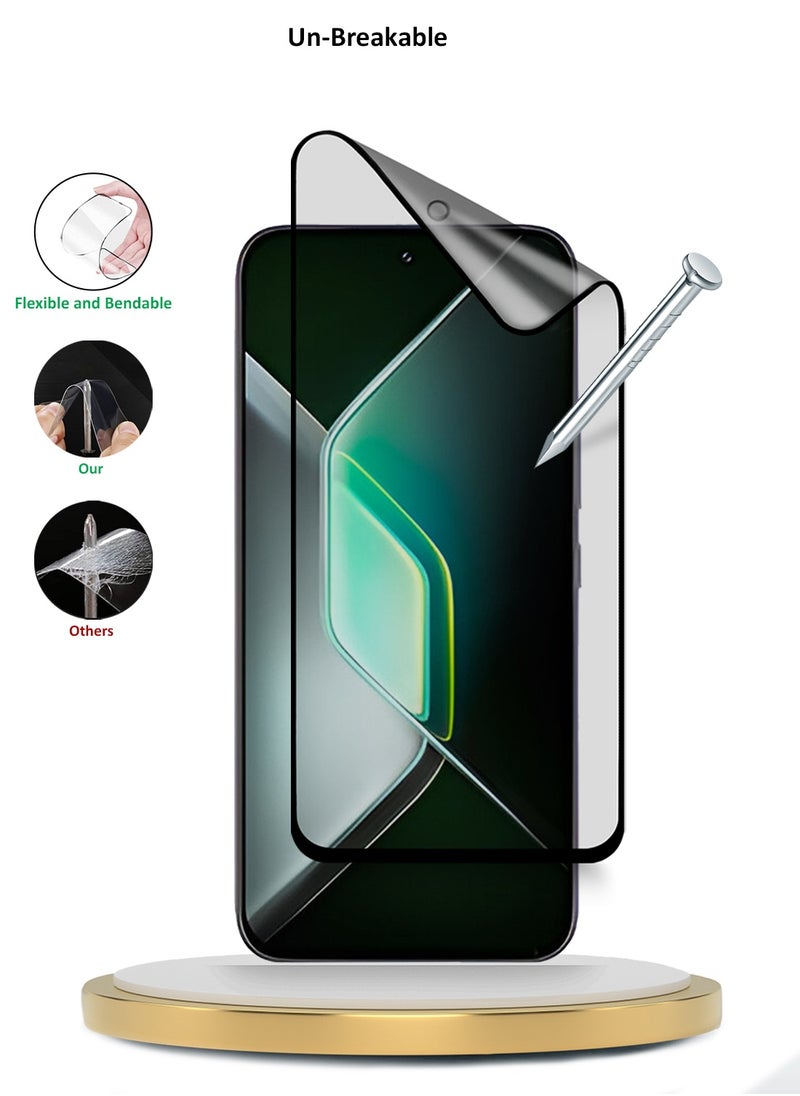 Wtech Infinix GT 30 Pro 5G 2025 Premium Nano Ceramic Full Glue Full Cover Matte Flexible Screen Protector (MSCNMN) - Clear/Black  - Image 3