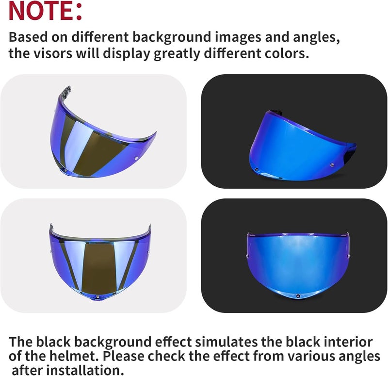 PSLER Tinted Helmet Visor for K6 K6s - Image 2