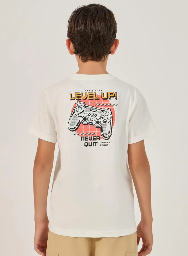 Styli Styli Graphic Print Round Neck T-Shirt