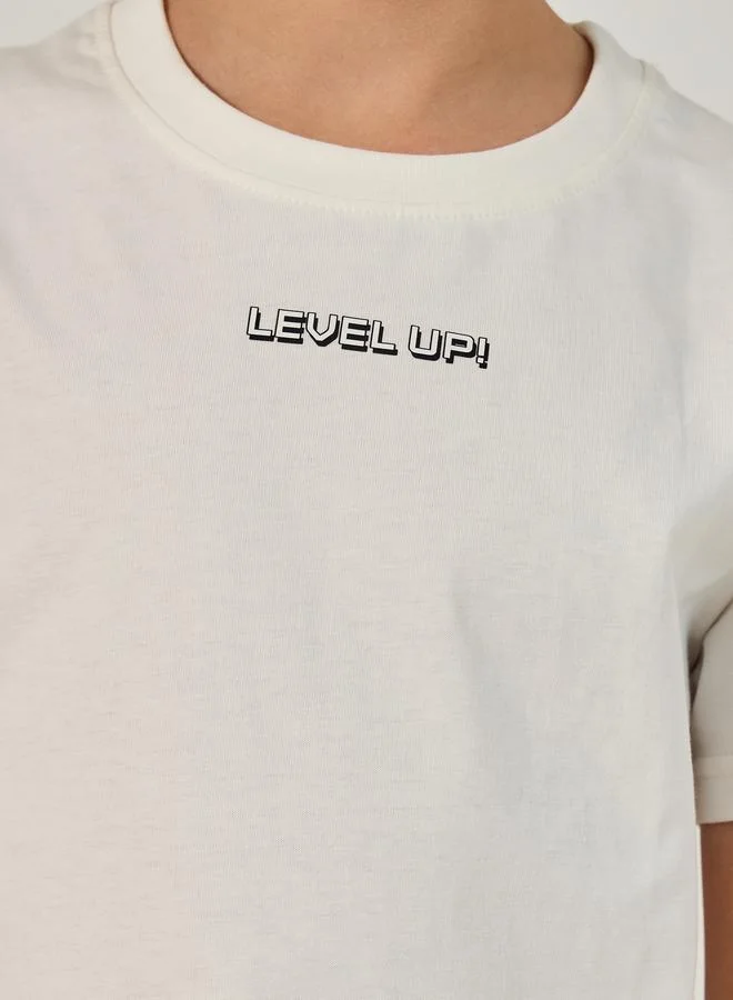 Styli Styli Graphic Print Round Neck T-Shirt