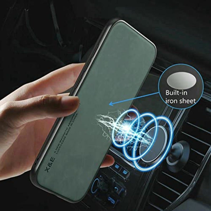 Kepuch Silklike Case for Redmi Note 13 Pro - Cover Bumper Built-in Metal Plate for Redmi Note 13 Pro - Green - Image 4