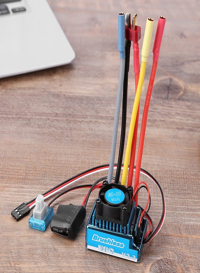 Pomya RC Car ESC, Brushless ESC, Electronic Components for 1/10 RC Car Model((80A)) - Image 5