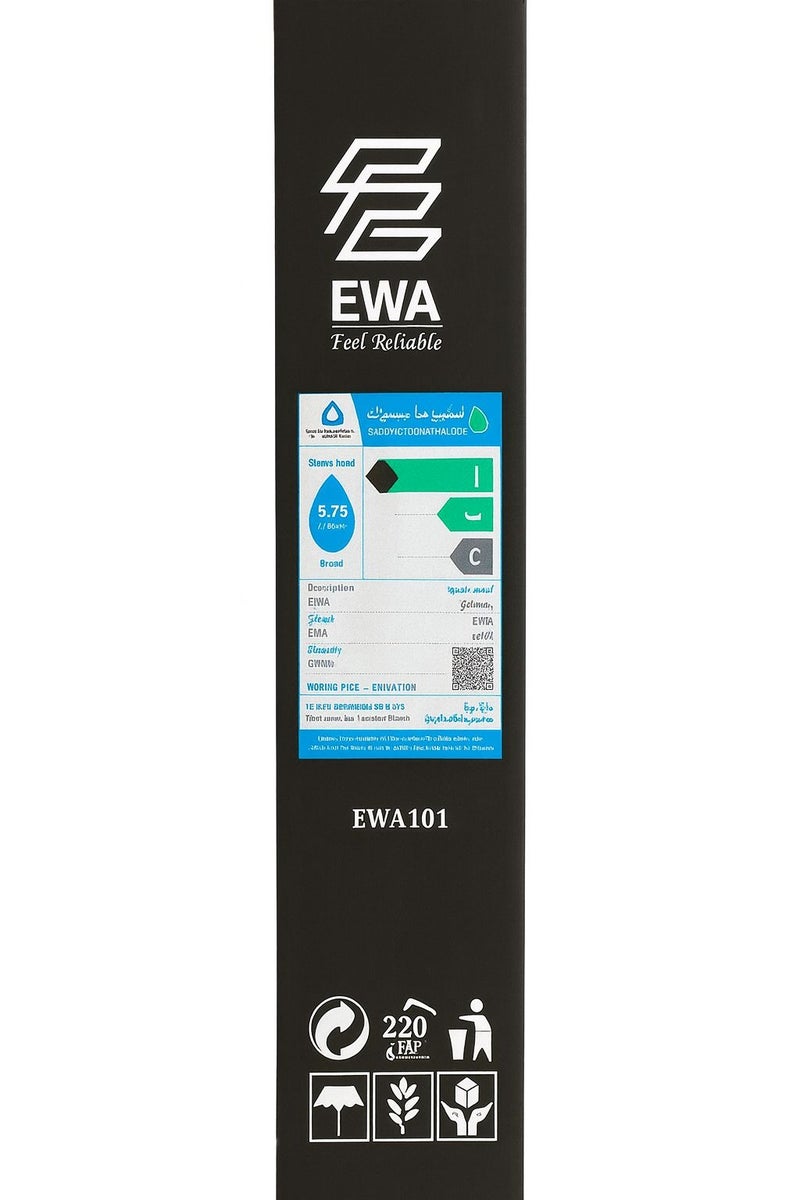 إيوا مجموعة الدش المحمولة EWA LIO - خرطوم من الفولاذ المقاوم للصدأ بطول 1.5 متر - حامل ABS قابل للتعديل - رذاذ مريح. - Image 2