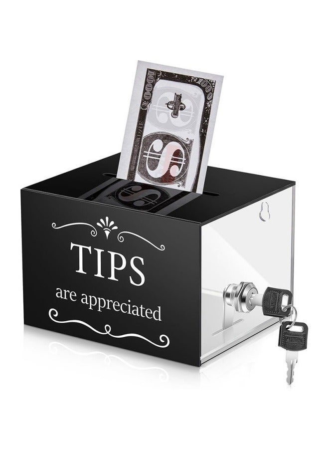 Generic Acrylic reminder bottle donation reminder box money storage container suggestion box lucky draw cash box - Image 1