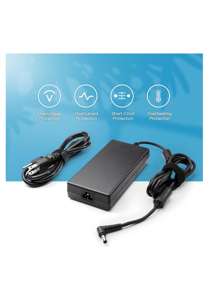 Max Power 180W 19.5V 9.23A Laptop Charger 180W for Chicony A15-180P1A MSI GS65 GS63 GS63VR GS75 GS66 GS70 GT70 GT60 GF63 GV62 GL62 GL62M GV72 GE72 GE60 GE62 GE70 GS60 GS73 GP70 GP60 GP72 GP62 GL72 WS65 Laptop - Image 5