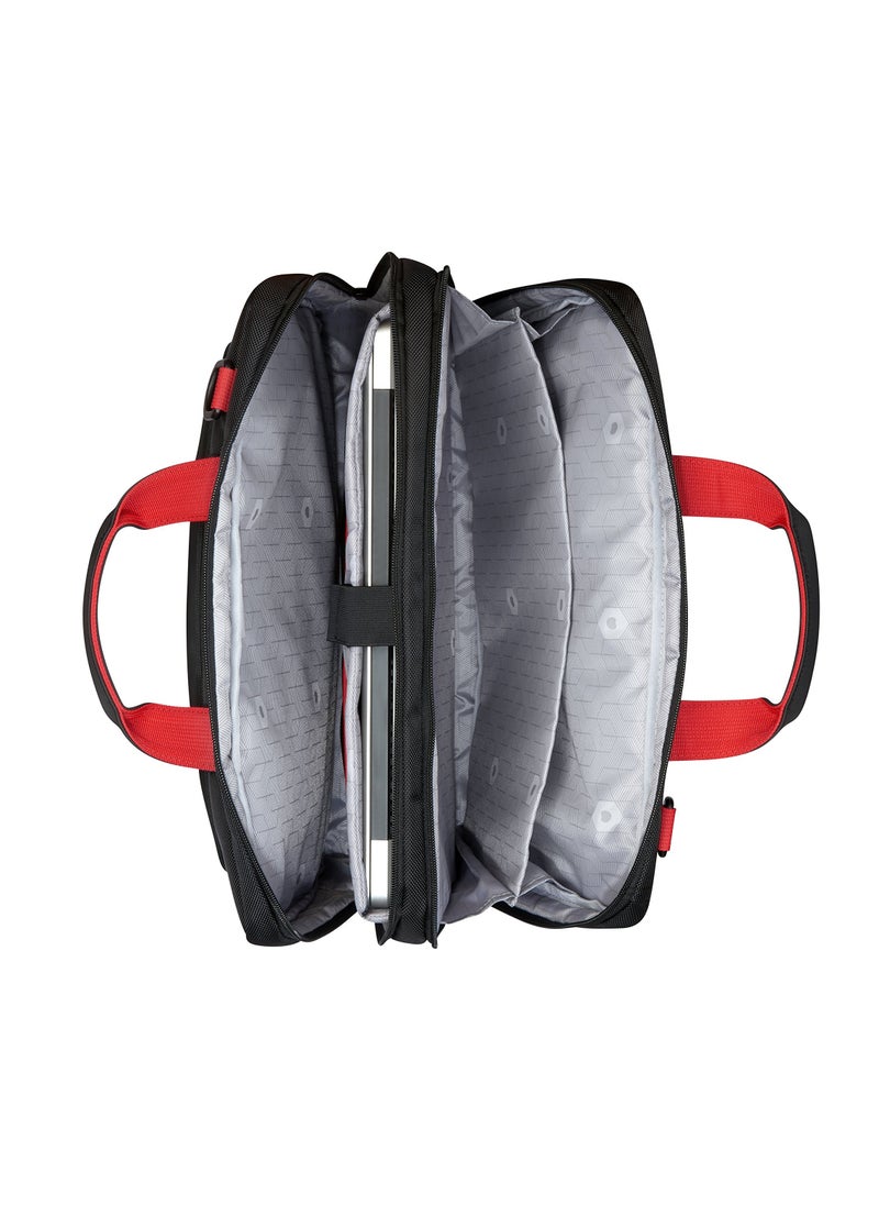 DELSEY Paris - Parvis Plus 2 Compartment PC Protection Satchel - Black - Image 1