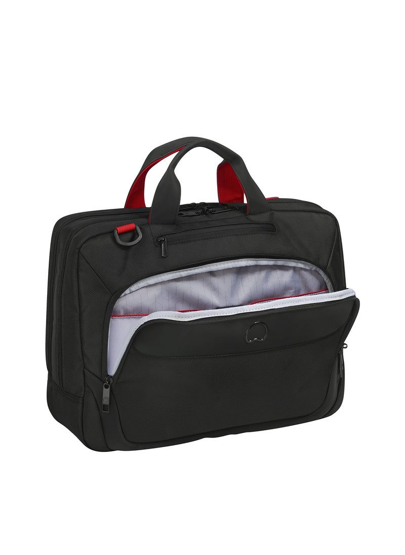 DELSEY Paris - Parvis Plus 2 Compartment PC Protection Satchel - Black - Image 1