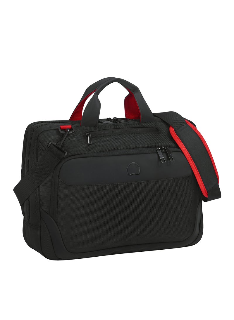 DELSEY Paris - Parvis Plus 2 Compartment PC Protection Satchel - Black - Image 1