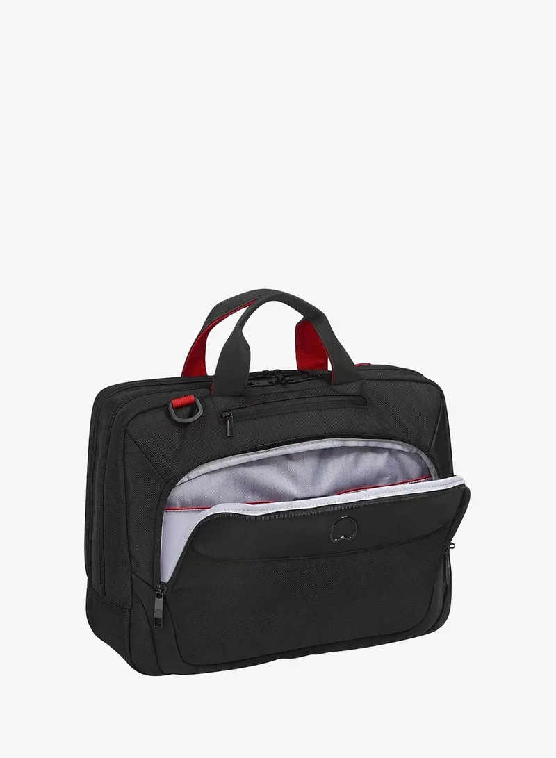 DELSEY Paris  Parvis Plus 2 Compartment PC Protection Satchel - Black  | Best Price UAE