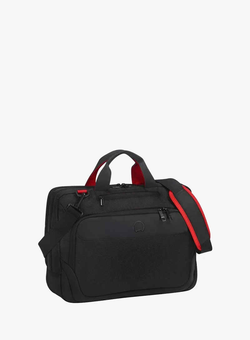 DELSEY Paris  Parvis Plus 2 Compartment PC Protection Satchel - Black  | Best Price UAE