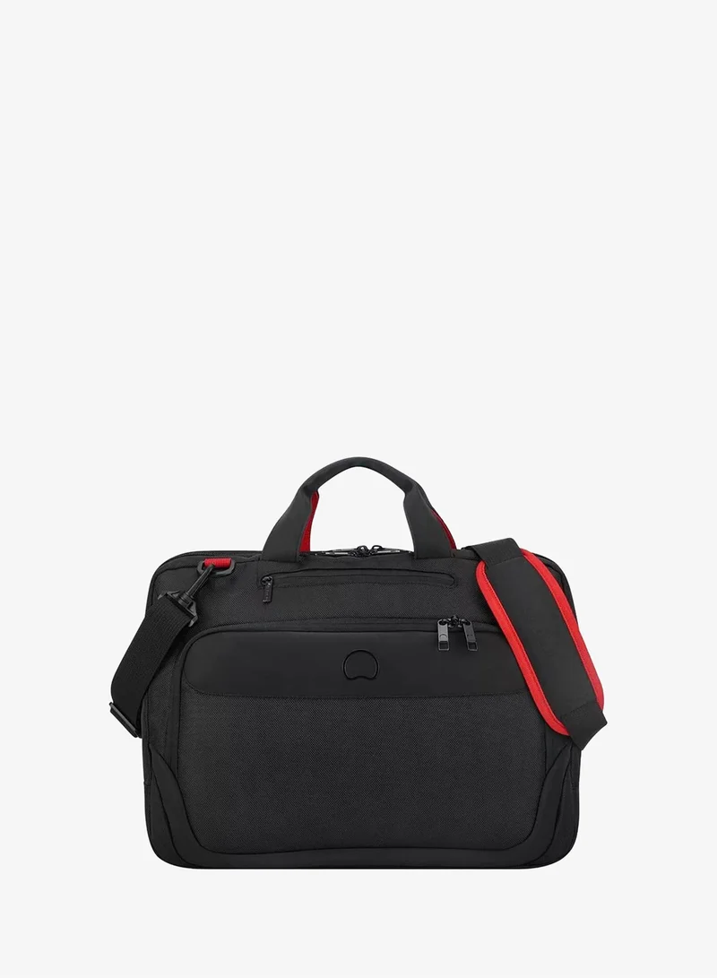 DELSEY Paris Parvis Plus 2 Compartment PC Protection Satchel - Black