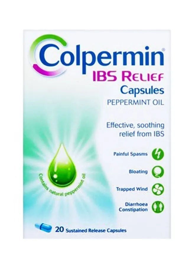 IBS Relief Peppermint Oil Capsules - 20 Count