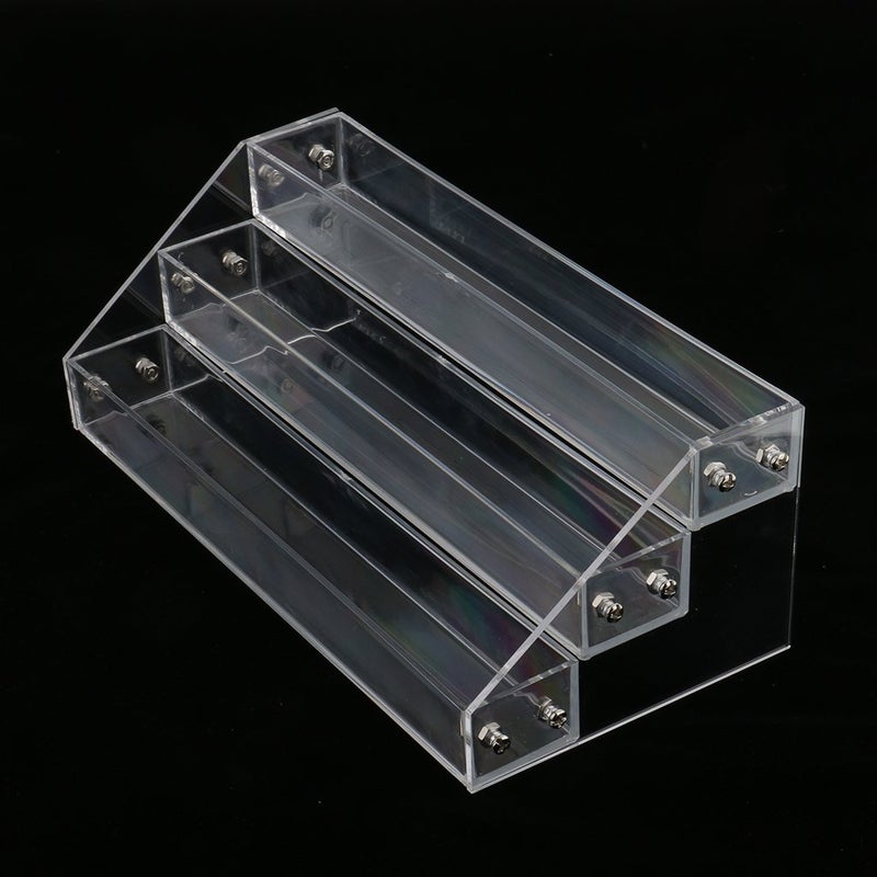 Segolike Beauty 3 Tiers 4 Tiers Nail Polish Table Organizer Rack Clear Acrylic Nail Polish Storage Display Holder Stand 4 Styles Available 3 Tiers hold 30 bottles - Image 5