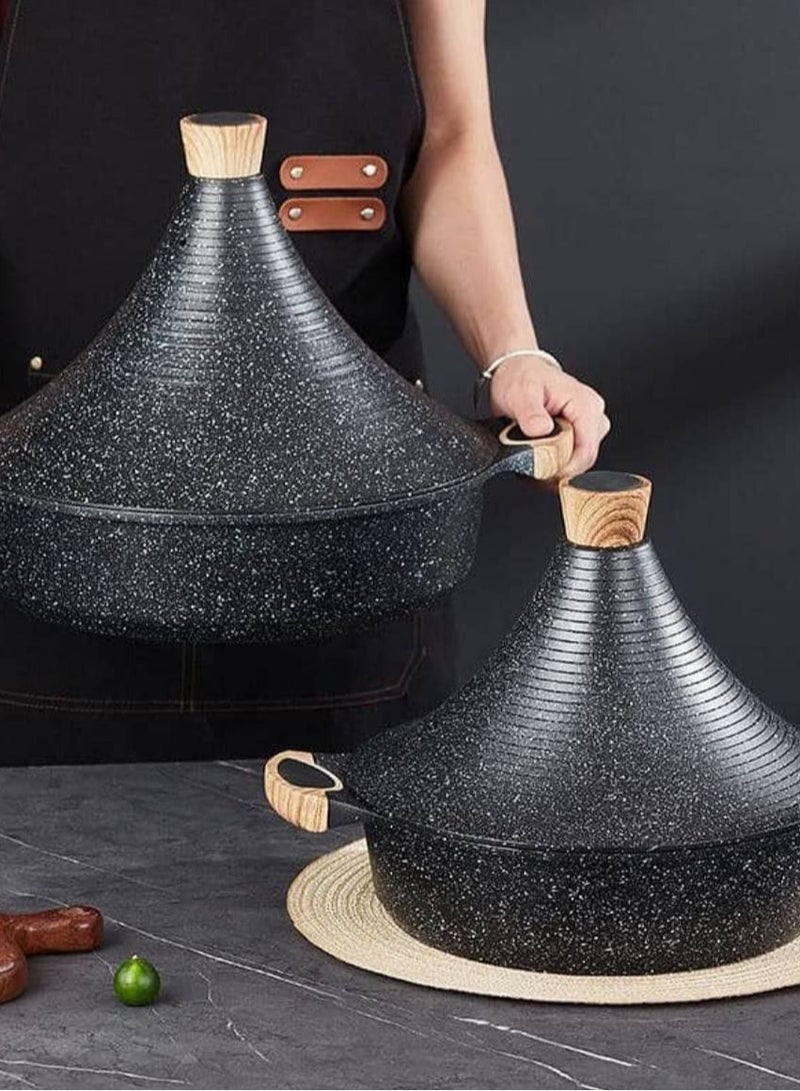 Granite Oven Tajine with Moroccan Cone Lid 