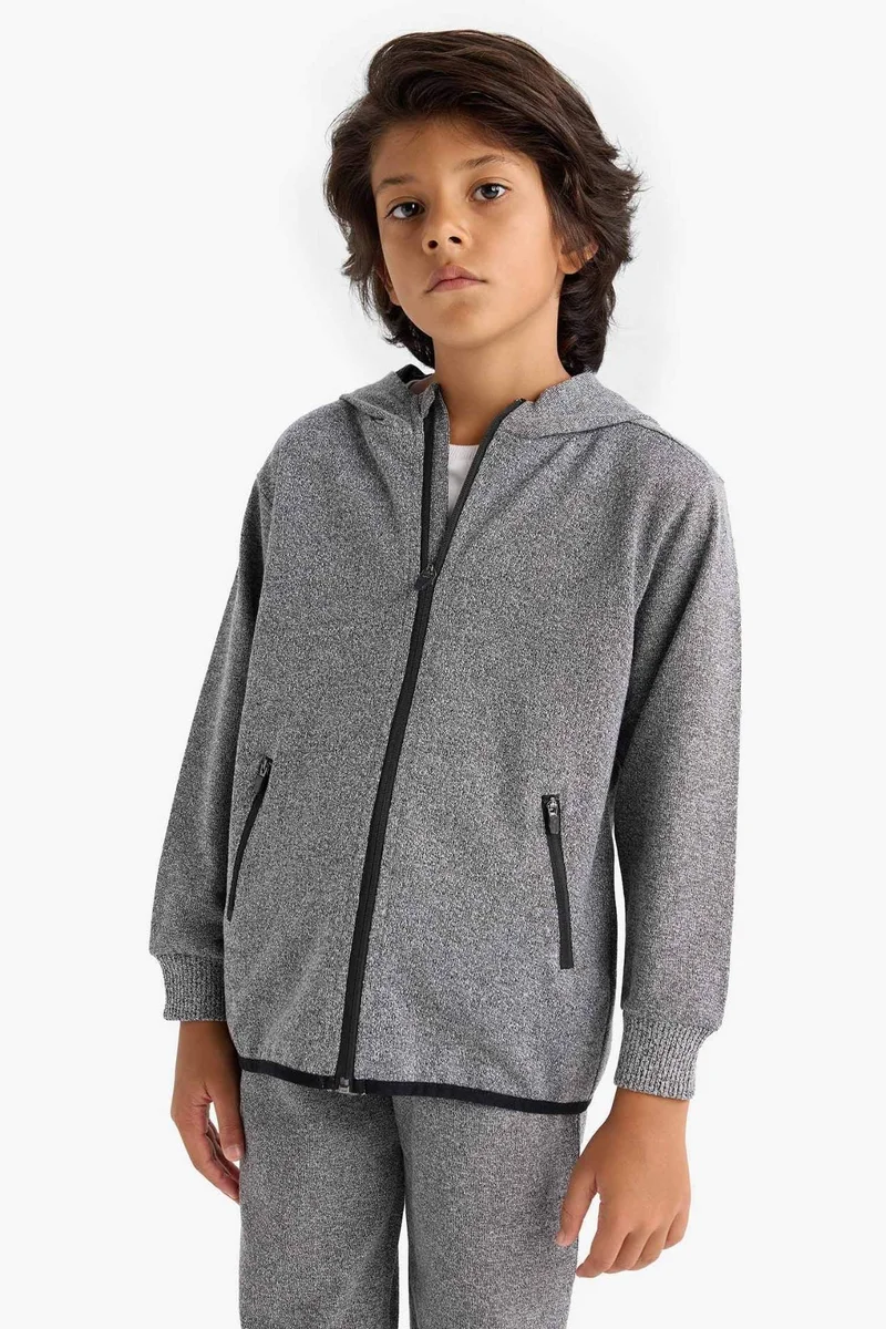 ديفاكتو Boy Zip-Up Hoodie