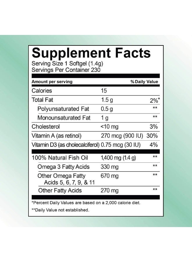 Kirkland Signature Wild Alaskan Fish Oil 1400Mg, 230 Count  - Image 2