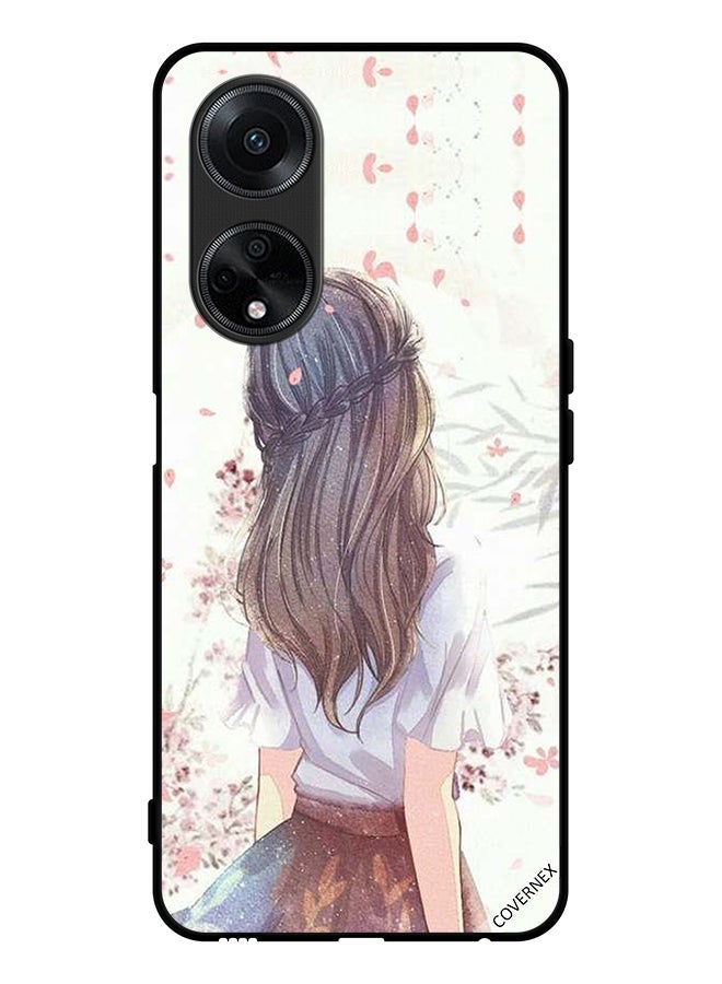 Covernex Protective Case Cover For Oppo A98 5G Cute Girl In Deep Thinking - Image 1