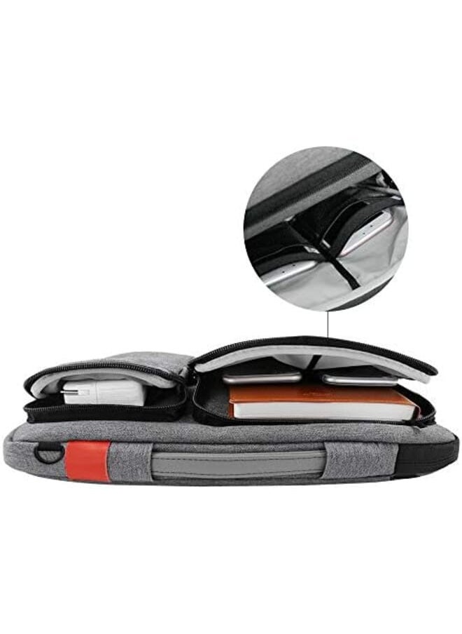 iCozzier - 15 15.6 Inch Thri Sidepocket Laptop Sleeve With Handle And Shoulder Strap Electronic Organizer Briefcase For 15.6 Ultrabook - Image 1