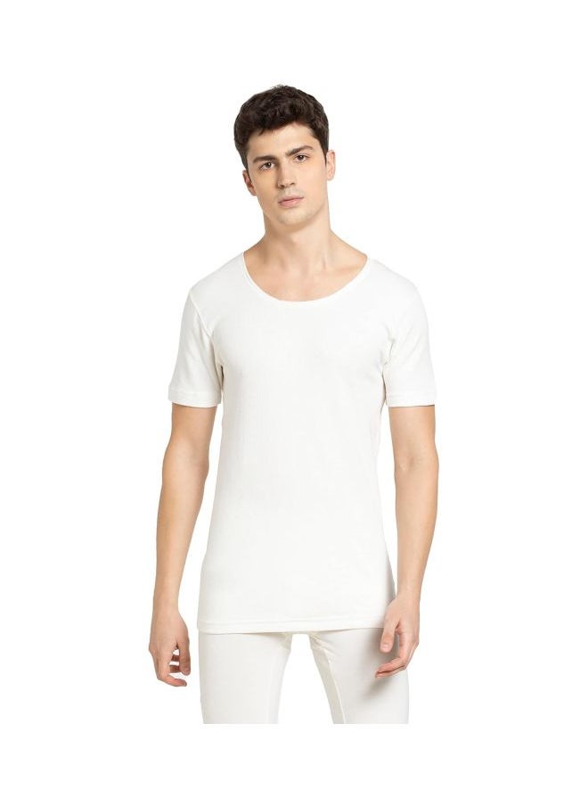 JOCKEY - Jockey 2400 Men Super Combed Cotton Rich Half Sleeved Thermal Undershirt with Stay Warm and Stay Fresh Technology - Image 1