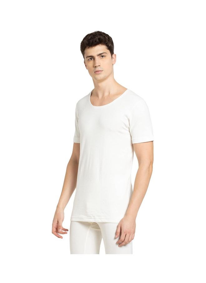 JOCKEY - Jockey 2400 Men Super Combed Cotton Rich Half Sleeved Thermal Undershirt with Stay Warm and Stay Fresh Technology - Image 1