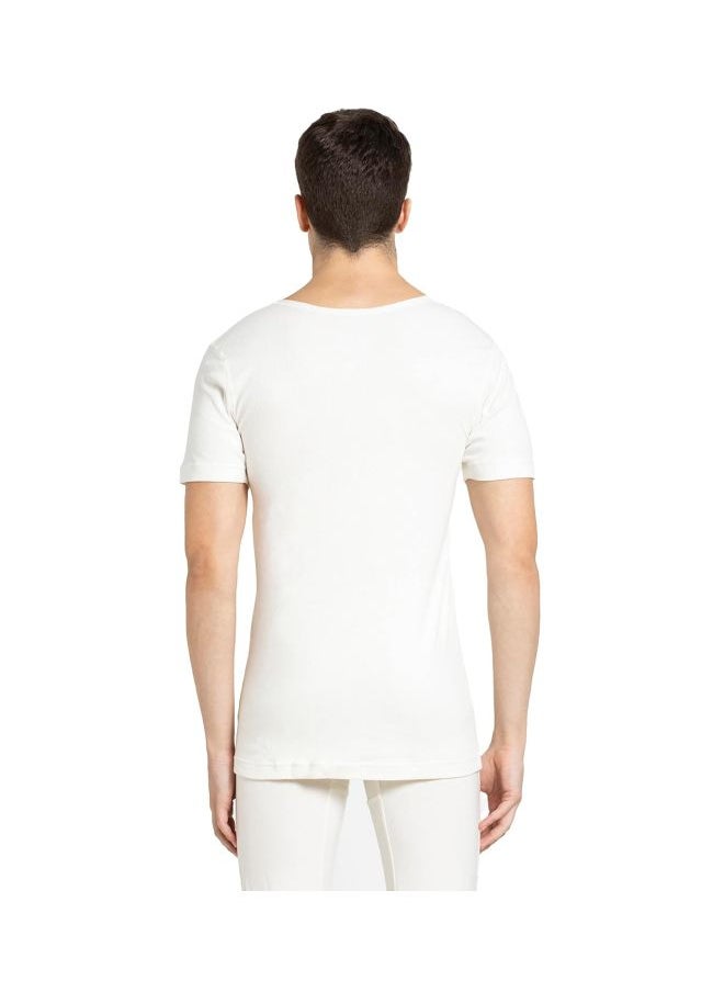 JOCKEY - Jockey 2400 Men Super Combed Cotton Rich Half Sleeved Thermal Undershirt with Stay Warm and Stay Fresh Technology - Image 1