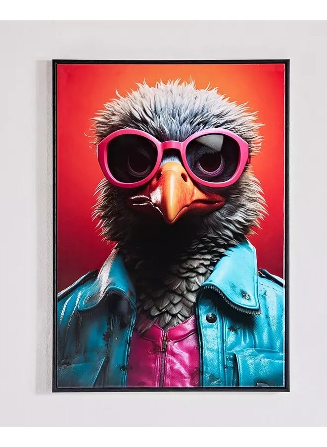 هوم بوكس صورة طائر إيرسيل مؤطرة - 50x70x2.5 سم - Image 3