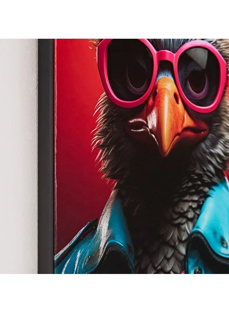 هوم بوكس صورة طائر إيرسيل مؤطرة - 50x70x2.5 سم - Image 4