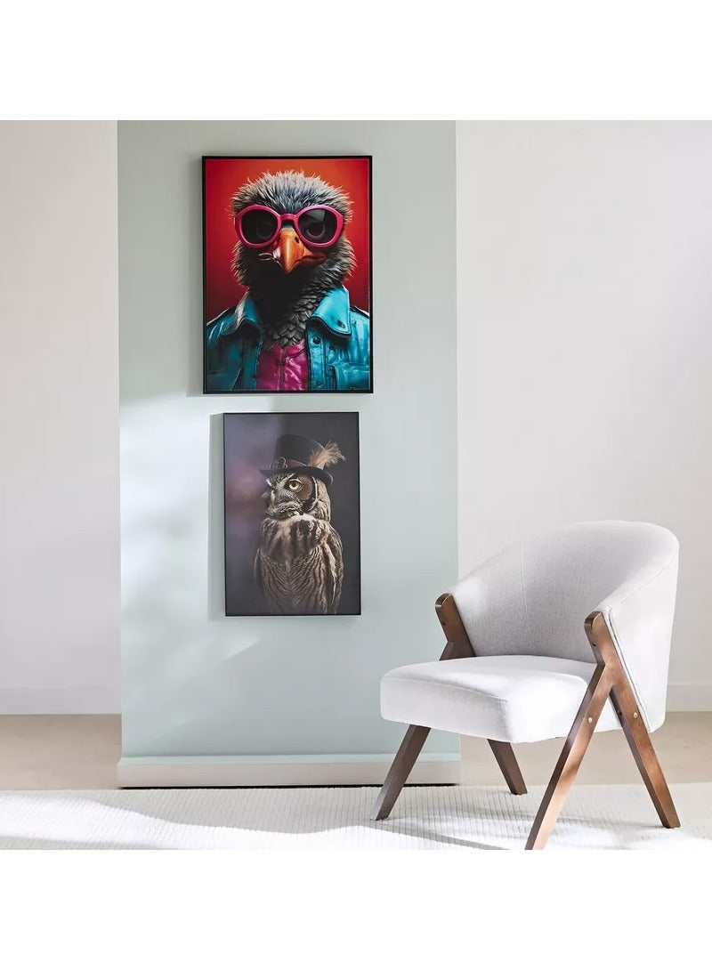 هوم بوكس صورة طائر إيرسيل مؤطرة - 50x70x2.5 سم - Image 5