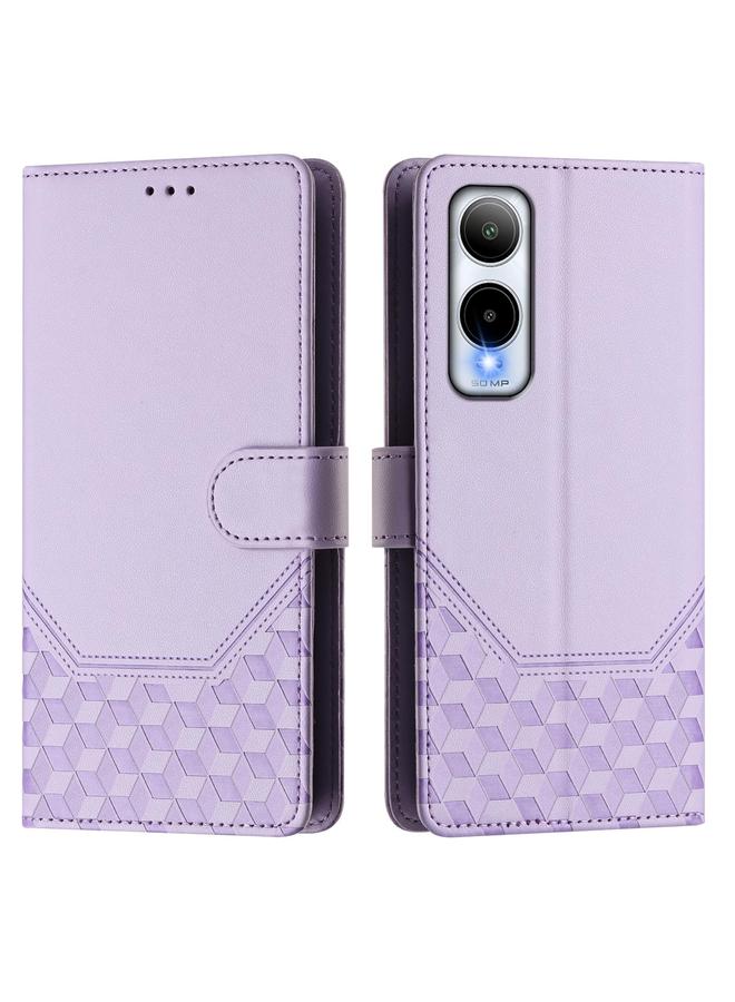 Zaboon Case For Cricket Icon 6 Honeycomb Embossing RFID Leather Phone Case - Image 2