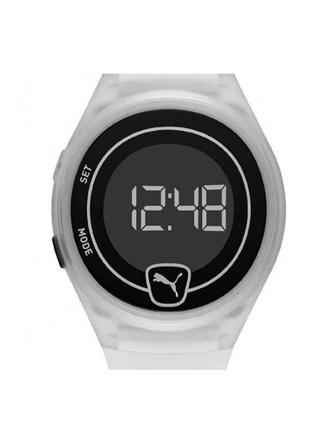بوما Faster Silicone Strap Digital Wrist Watch for Men PU P5028-42mm-White